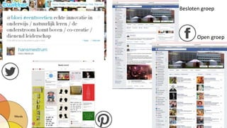 Besloten groep
Open groep
 