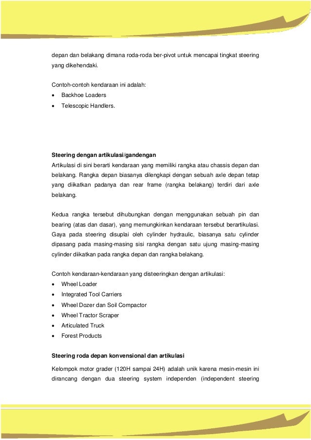 Contoh Soal Power Steering Dan Jawaban