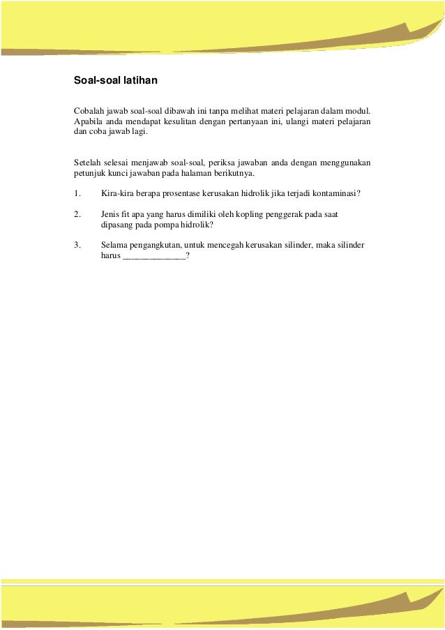 Power Train Dan Hydraulic Alat Berat