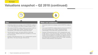 EY Power transactions and trends: Q2 2018