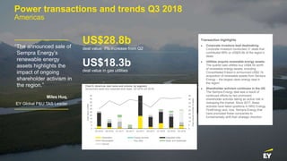 13 Power transactions and trends Q3 2018
Power transactions and trends Q3 2018
Americas
“The announced sale of
Sempra Ener...
