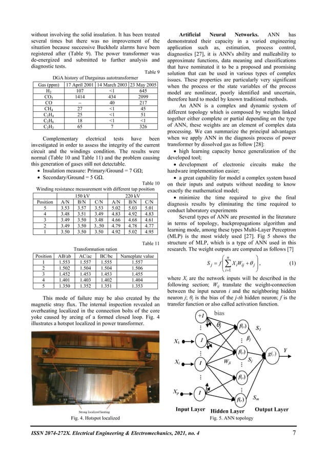 Power transformer faults diagnosis using undestructive methods and ann