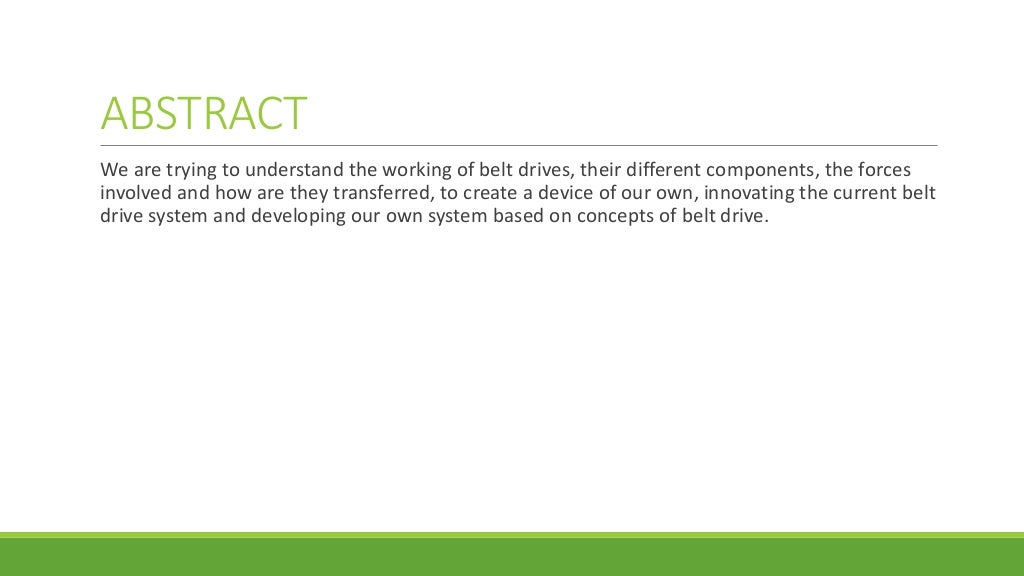 Power transmission through belts ppt
