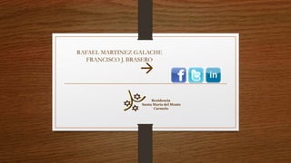 Residencia
Santa María del Monte
Carmelo

RAFAEL MARTINEZ GALACHE
FRANCISCO J. BRASERO
 