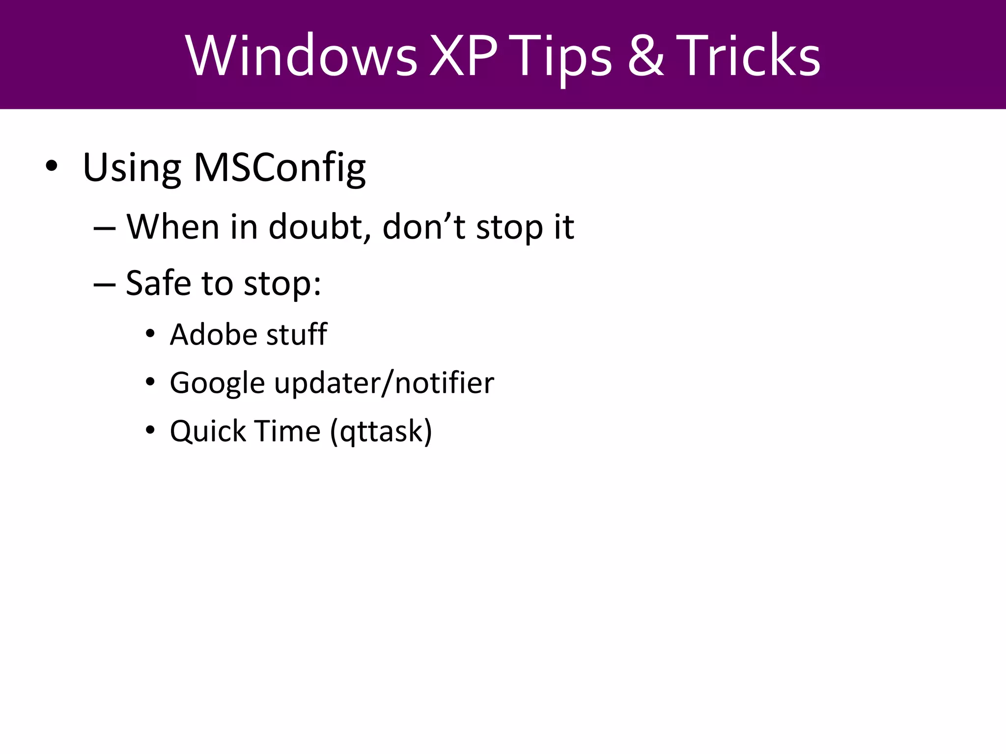 Becoming a Power User