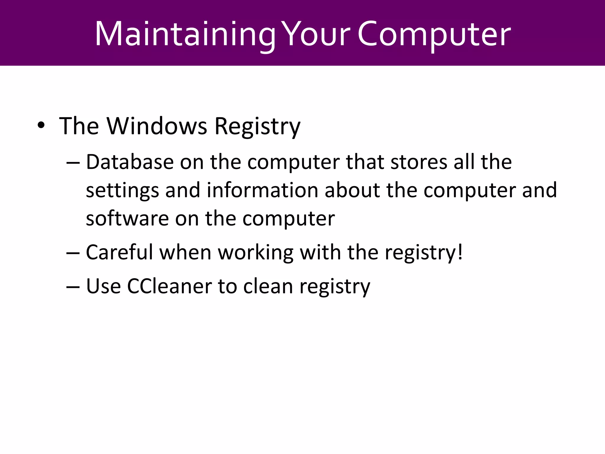 Becoming a Power User