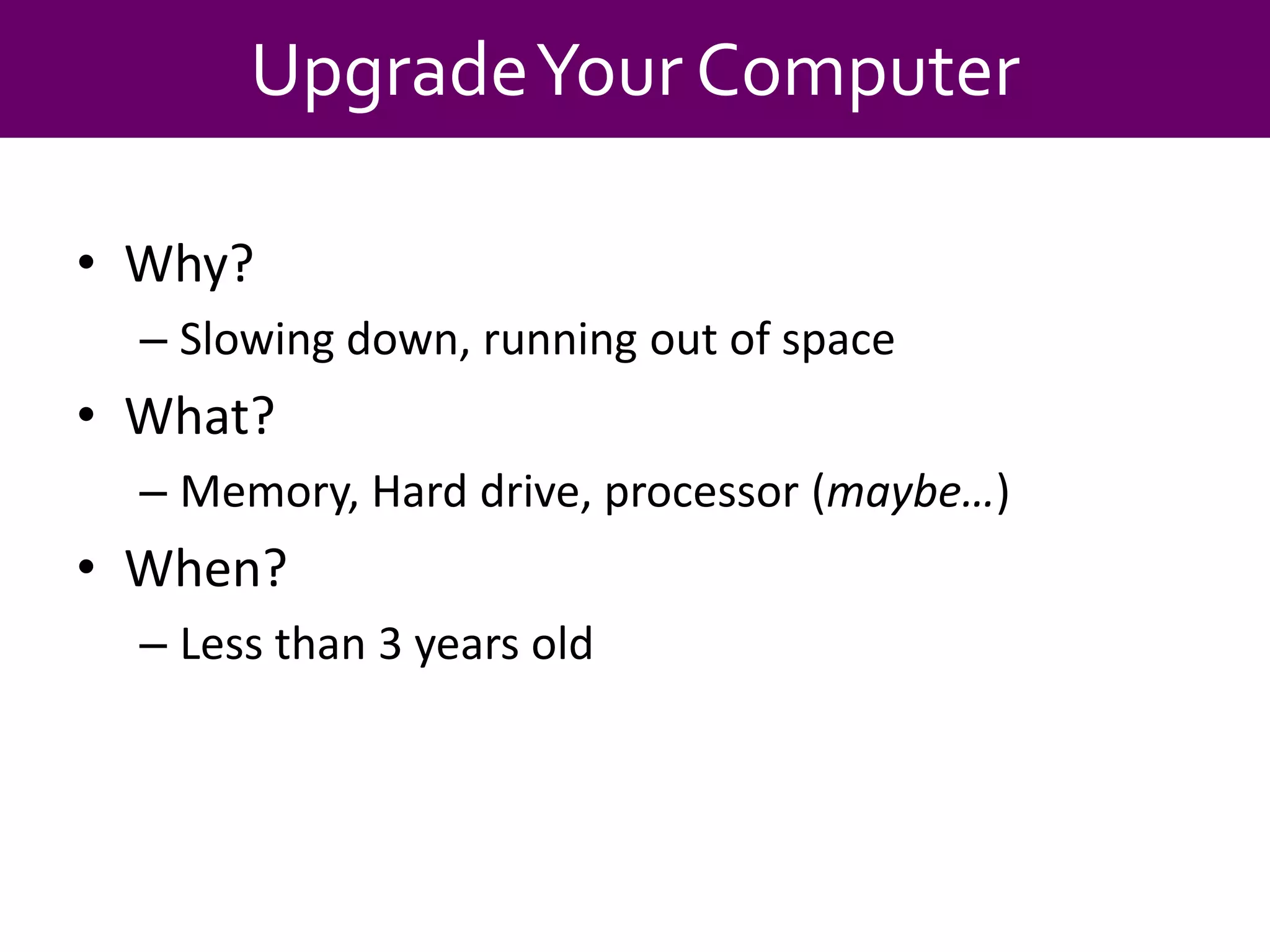 Becoming a Power User
