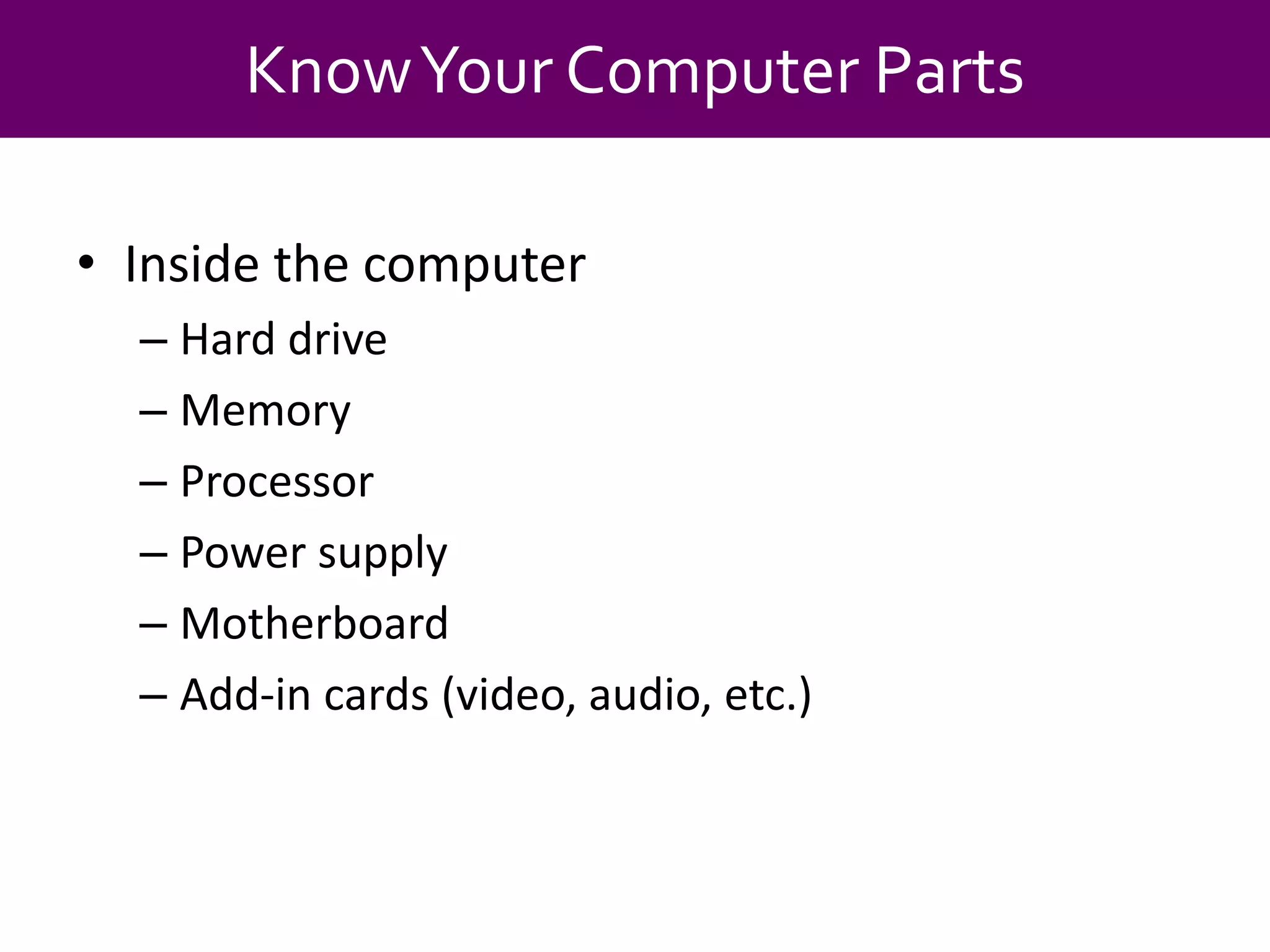 Becoming a Power User