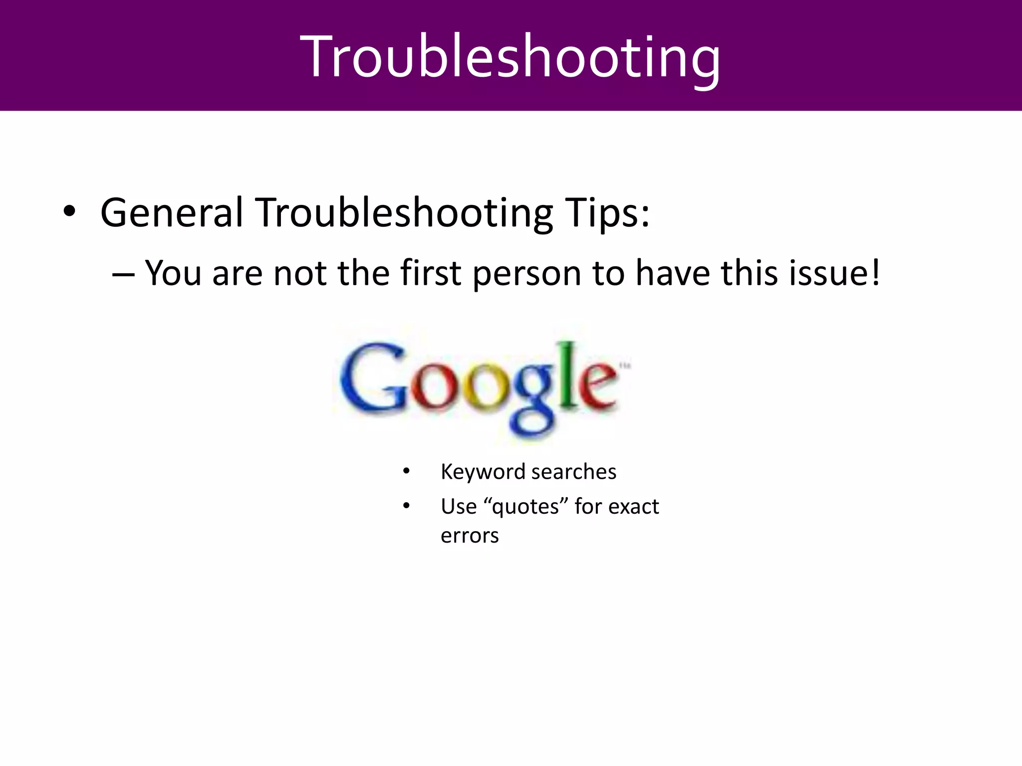 Becoming a Power User