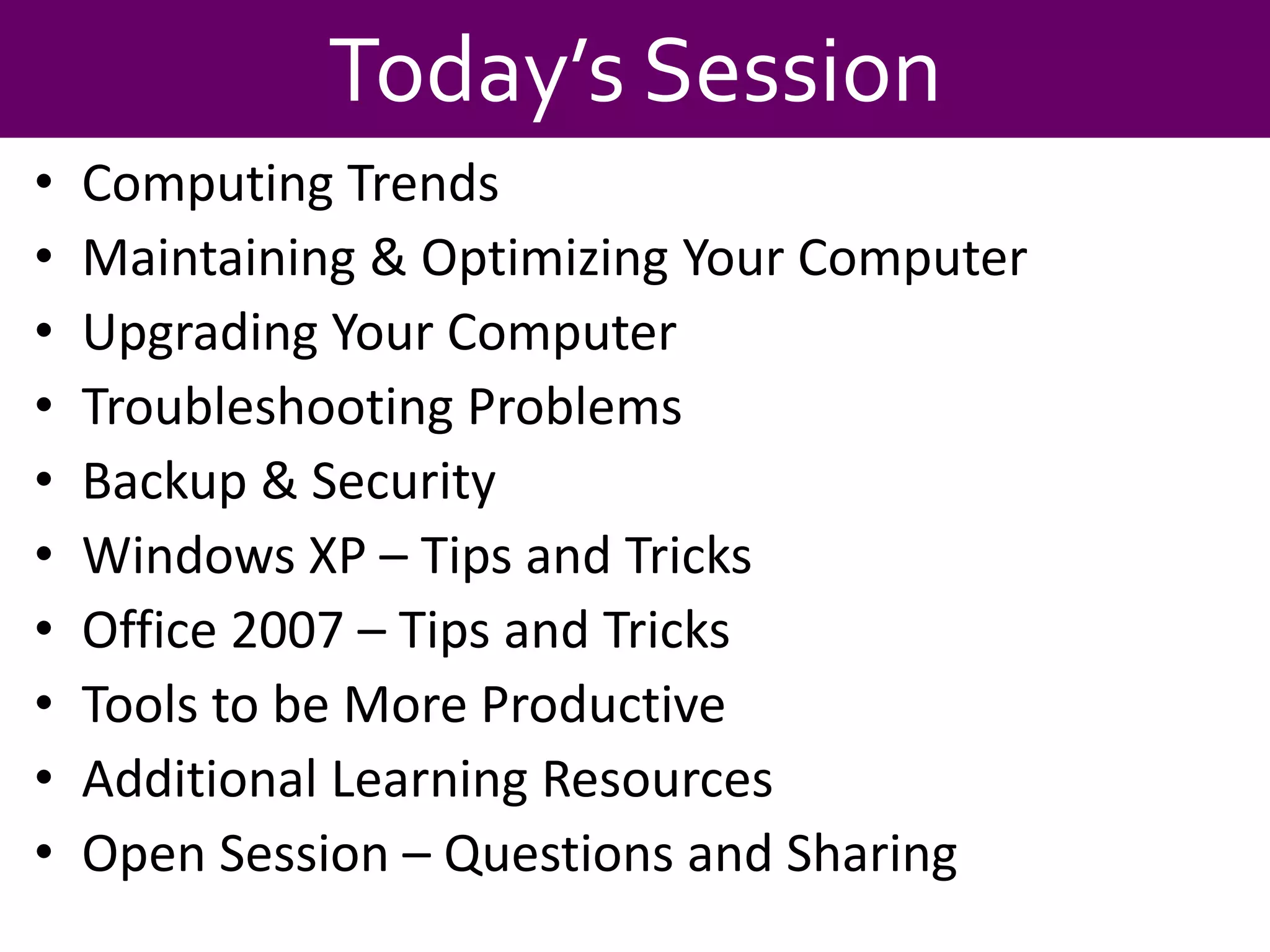 Becoming a Power User
