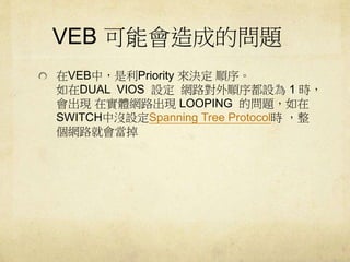 VEB ܕɵĆ} 
VEBУPriority Q 
DUAL VIOS OW·O1 r 
FڌwW·FLOOPING Ć} 
SWITCHЛ]OSpanning Tree Protocolr 
W·͕ 
 