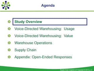 Agenda




         Supply Chain Insights LLC Copyright © 2013, p. 2
 