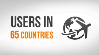 Users in
65countries
 