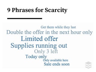 9 Phrases for Scarcity
 