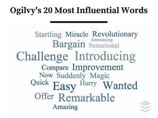 Ogilvy's 20 Most Influential Words
 