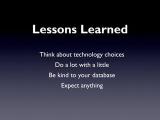 Pownce Lessons Learned