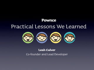 Pownce Lessons Learned