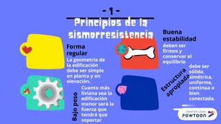 Powntoon de arquitectura sismorresistente