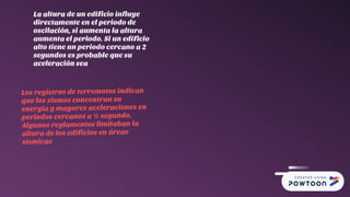 Powntoon de arquitectura sismorresistente