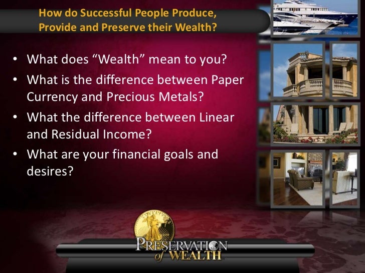 Preservation of Wealth Overview