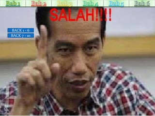 BACK 1 - 6 
BACK 7 - 10 
 