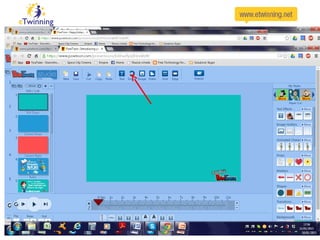  Recording and adding audotracks using import sound
button
Coordinate sound and images
 