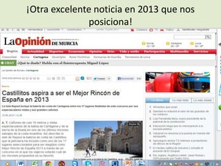 ¡Otra excelente noticia en 2013 que nos
posiciona!
 