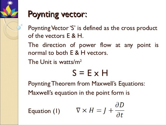 Poynting Vector