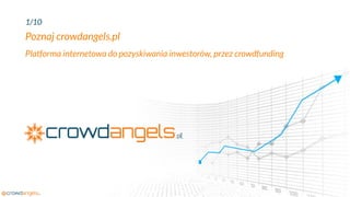 1/10
Poznaj crowdangels.pl
Platforma internetowa do pozyskiwania inwestorów, przez crowdfunding
 