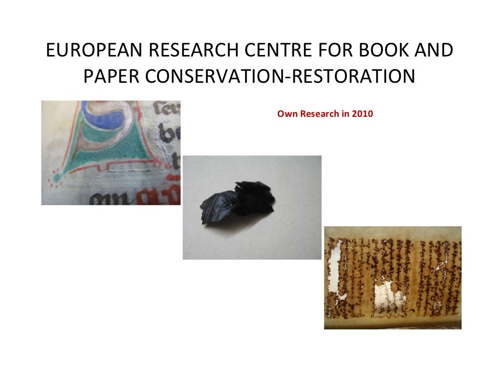 Paper conservation degree picture