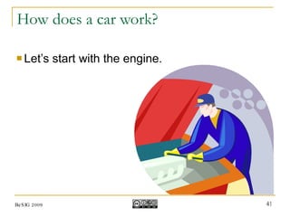 How does a car work? Let’s start with the engine. BeSIG 2009 