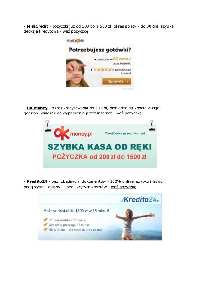 pozyczki calkowicie online
