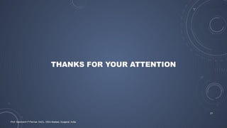 THANKS FOR YOUR ATTENTION
Prof. Samirsinh P Parmar, DoCL, DDU-Nadiad, Guajarat, India.
21
 