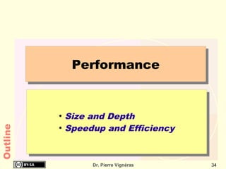 Performance


          ●
              Size and Depth
              Speedup and Efficiency
Outline




          ●




                   Dr. Pierre Vignéras   34
 