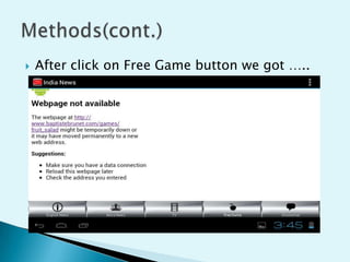 

After click on Free Game button we got …..

 