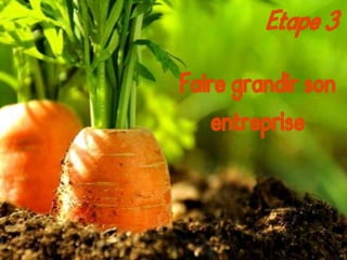 Faire grandir son
entreprise
Etape 3
 