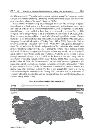 The Political System of the Republic of Turkey, Past and Present | PDF