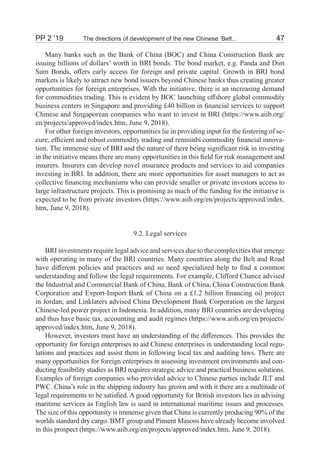 The directions of development of the new Chinese ‘Belt and Road ...