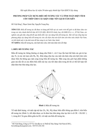 Hội nghị Khoa học kỷ niệm 50 năm ngày thành lập Viện KHCN Xây dựng
PHƯƠNG PHÁP XÂY DỰNG BIỂU ĐỒ TƯƠNG TÁC VÀ TÍNH TOÁN DIỆ...