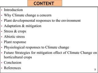 Approaches to mitigate climate change | PPTX