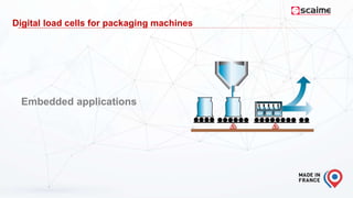 Digital load cells for packaging machines
Embedded applications
 