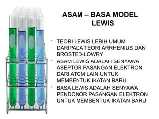 TEORI PERKEMBANGAN ASAM DAN BASA BESERTA CONTOHNYA | PPTX