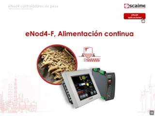 eNod4 controladores de peso
Para procesos automatizados
54
eNod4-F, Alimentación continua
eNod4
aplicaciones
 