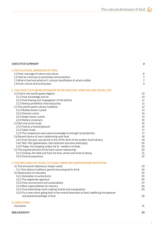 Position paper: The cultural dimension of food | PDF