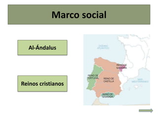 Marco social
Al-Ándalus
Reinos cristianos
 