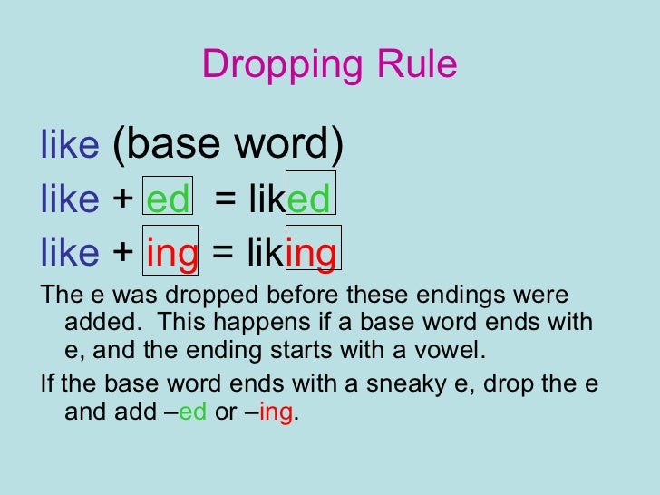 Pp inflected endings