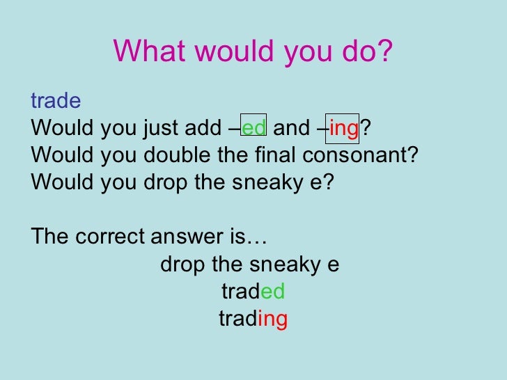 Pp inflected endings