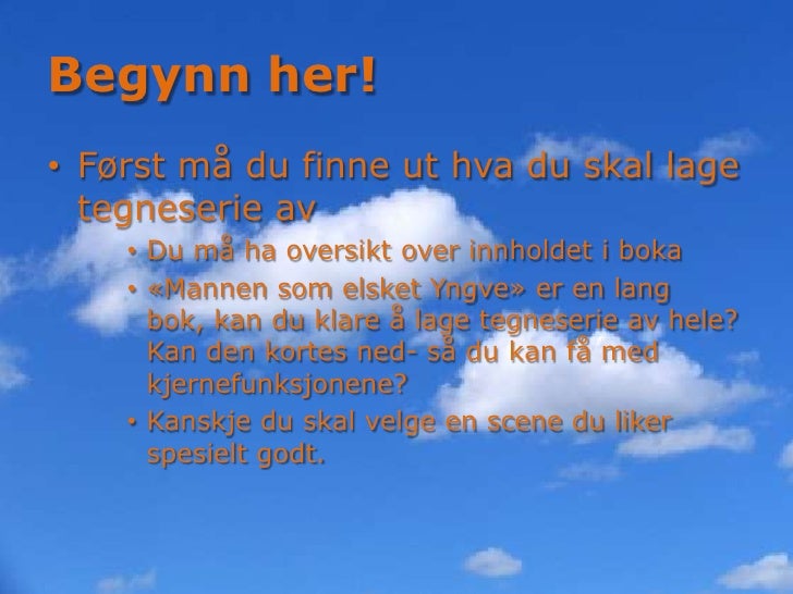 analyse av tegneserie oppskrift
