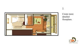 2.
Create more
detailed
floorplans.
 