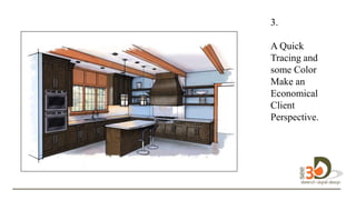 3.
D
A Quick
Tracing and
some Color
Make an
Economical
Client
Perspective.
 